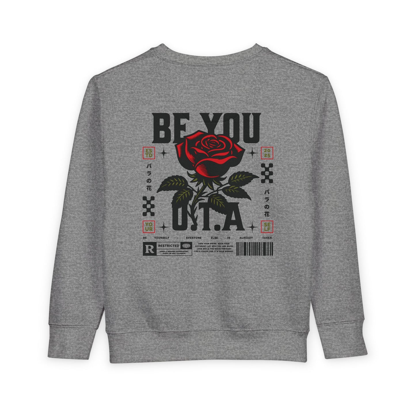 Charming Toddler Sweatshirt with Be You Motif - Perfect Gift for Kids, Stylish Everyday Wear, Fall Fashion, Birthday Gift, Playdate [...]